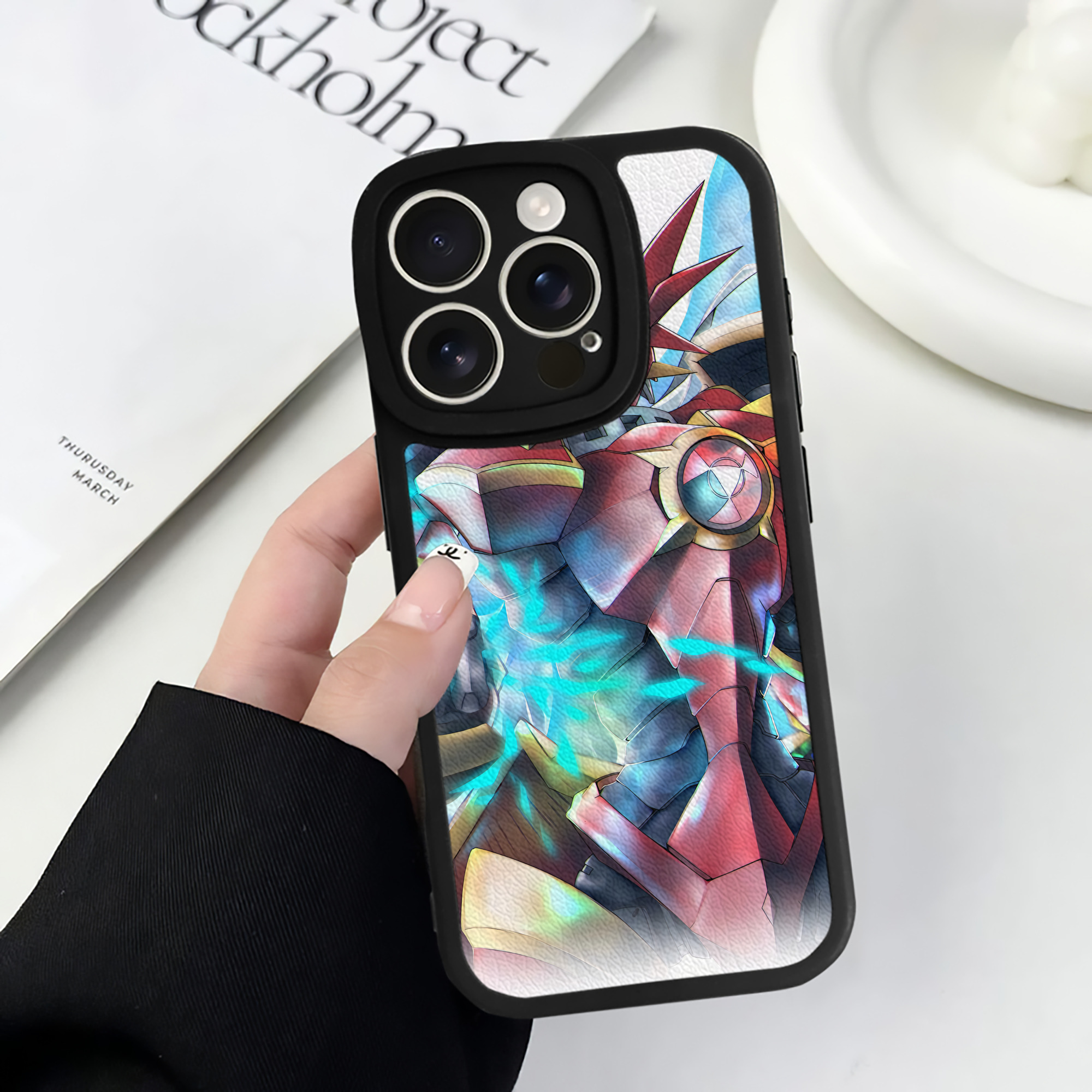 （画像用） Digimon デジタルモンスター/デジモン 【iPhone 16シリーズ対応】シリコンスマホケース（レザー調） 材質：シリコン